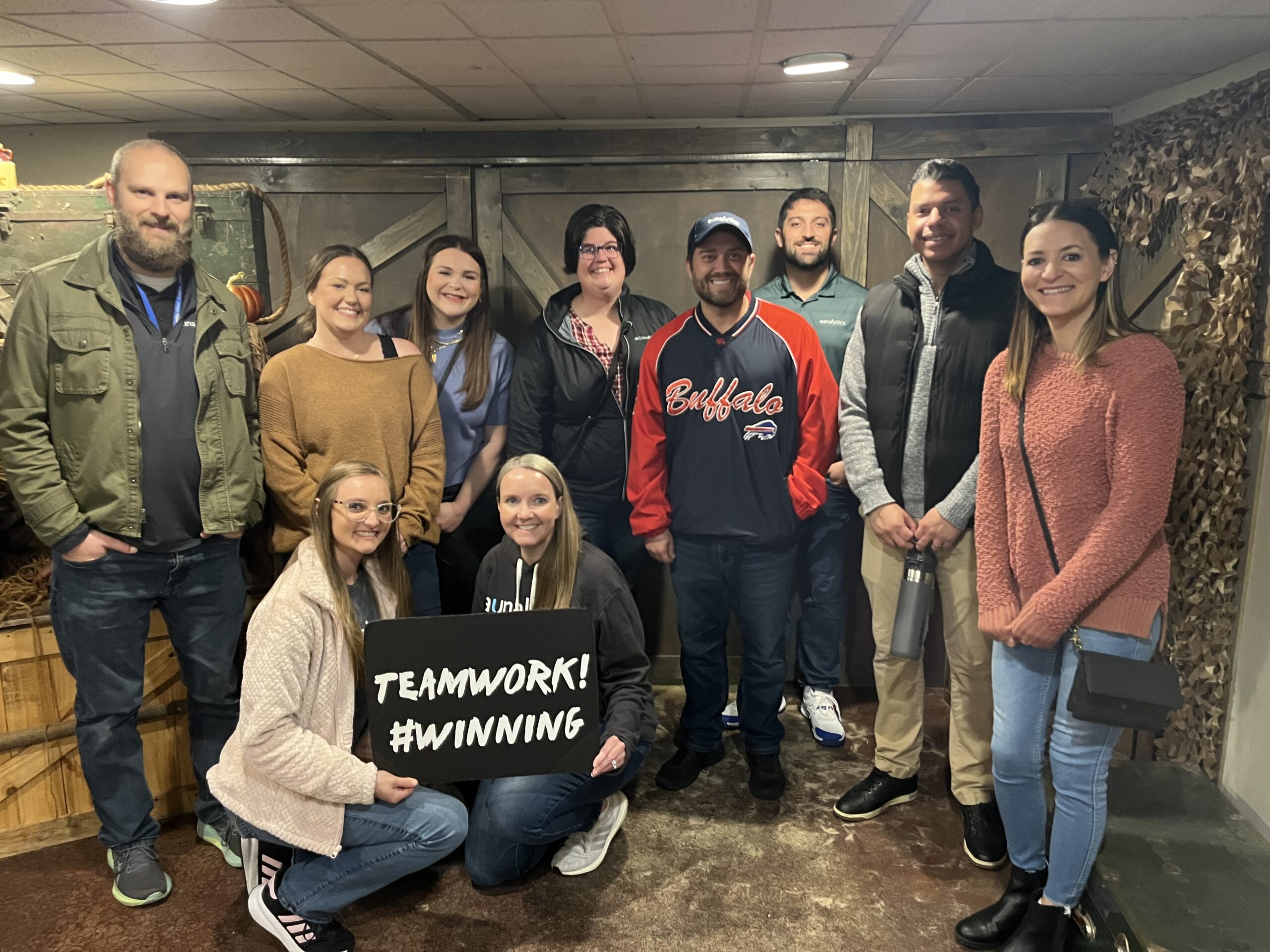 Aunalytics finance team visits an escape room